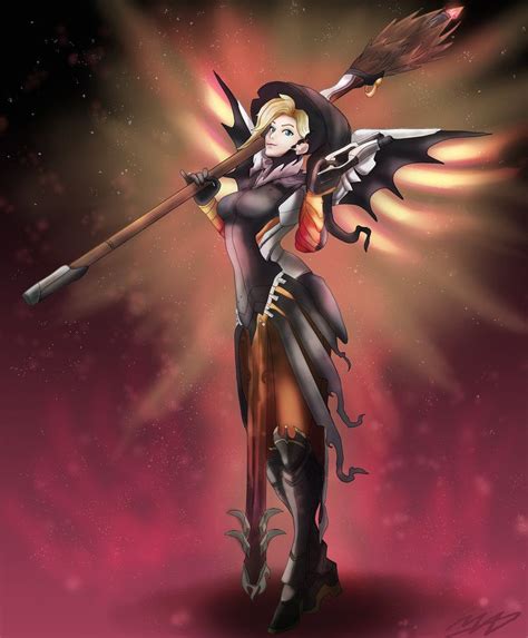 Experience the Charm of Witch Mercy: Create a Captivating Fan Sketch
